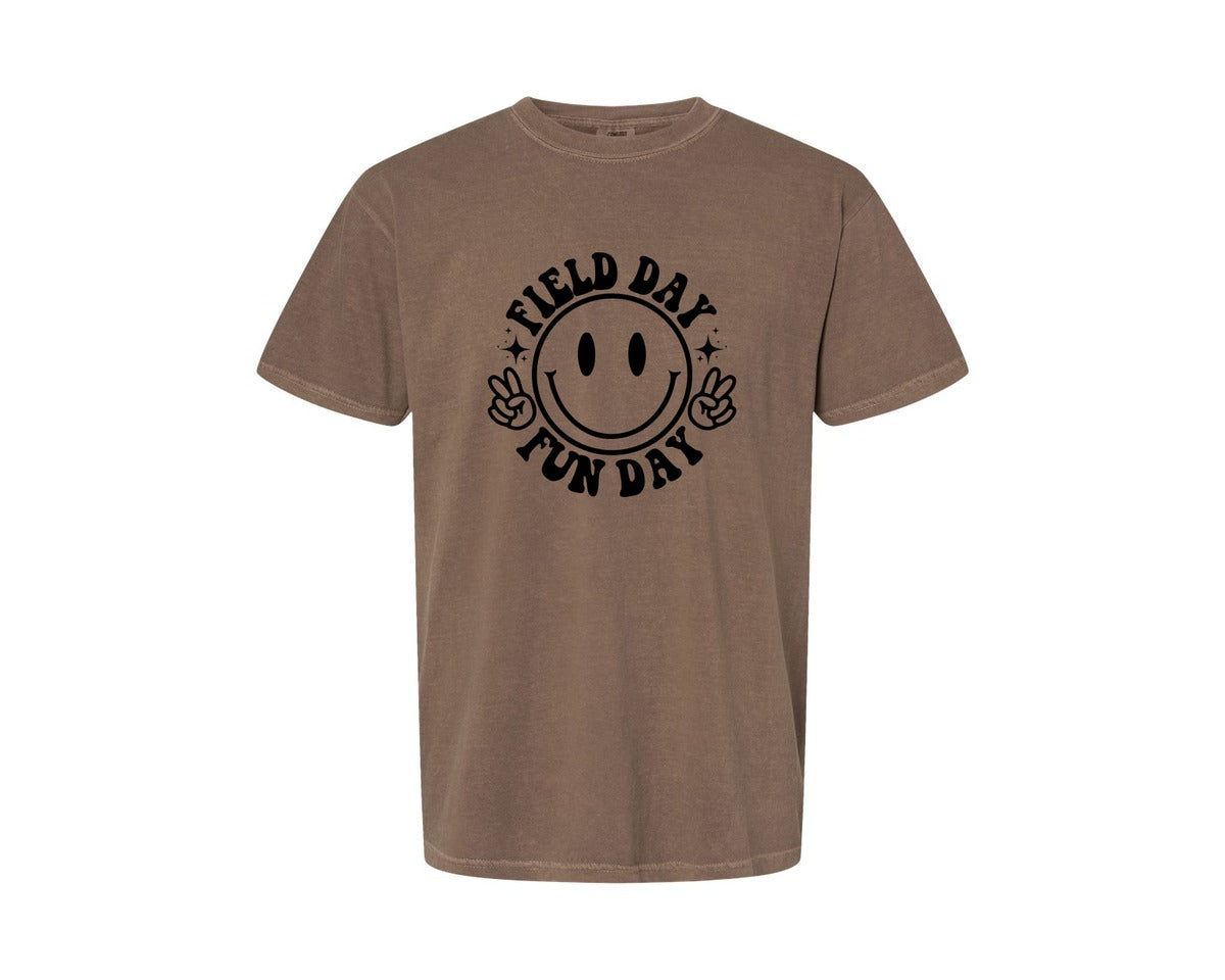 brand:Comfort Colors|color:Espresso|Field Day Fun Day Field Day Graphic T-Shirt