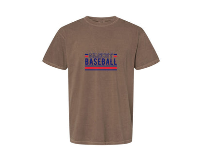 brand:Comfort Colors|color:Espresso|Baseball Team Baseball Mom 2 Graphic T-Shirt