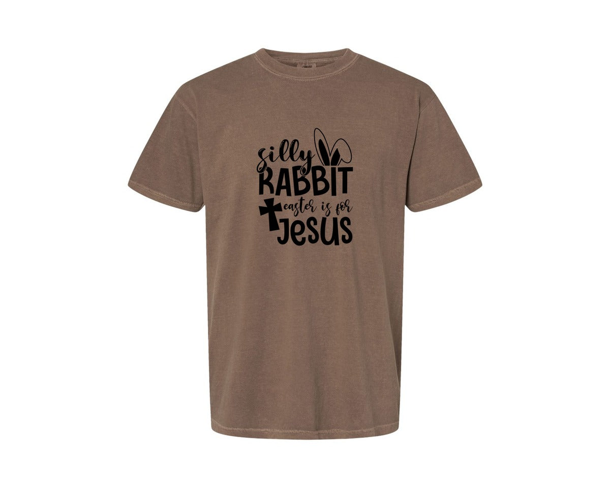 brand:Comfort Colors|color:Espresso|Silly Rabbit Easter Is For Jesus Ea Graphic T-Shirt