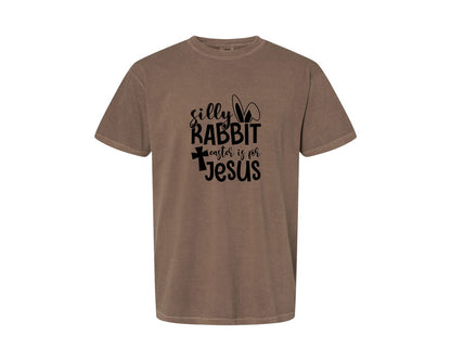 brand:Comfort Colors|color:Espresso|Silly Rabbit Easter Is For Jesus Ea Graphic T-Shirt