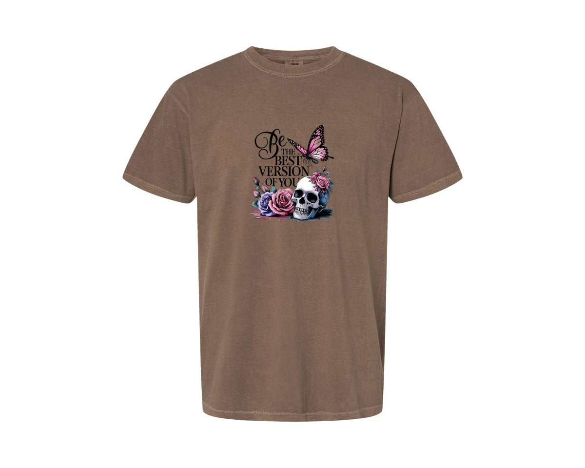 brand:Comfort Colors|color:Espresso|Be The Best Version Of You Self Love 2 Graphic T-Shirt
