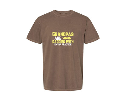 brand:Comfort Colors|color:Espresso|Grandpas Daddies T Shirt Crafts Graphic T-Shirt