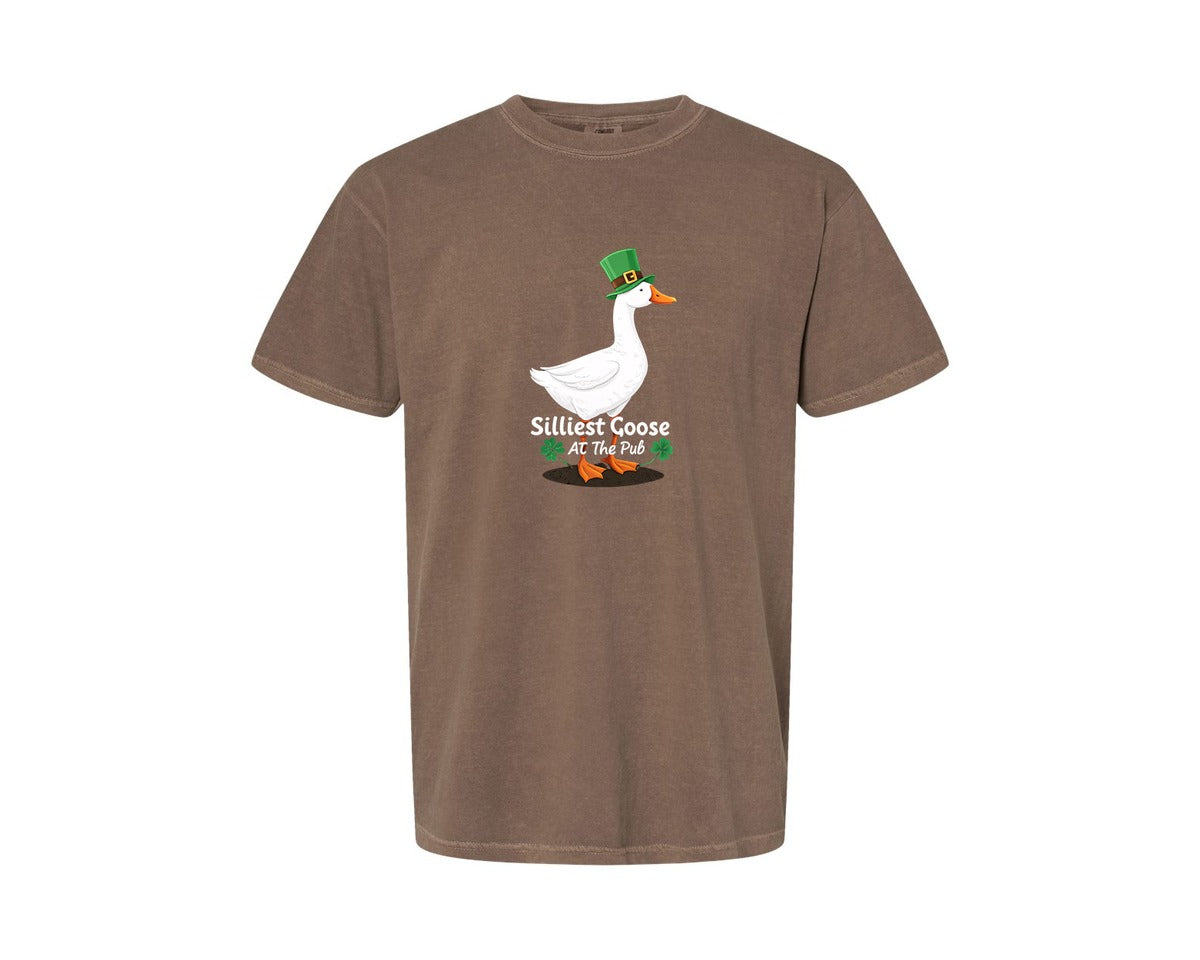 brand:Comfort Colors|color:Espresso|Silly Goose St Patricks Funniest Graphic T-Shirt