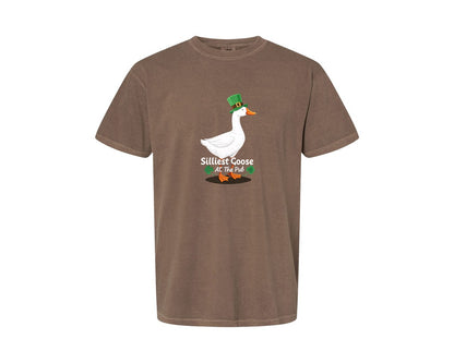 brand:Comfort Colors|color:Espresso|Silly Goose St Patricks Funniest Graphic T-Shirt