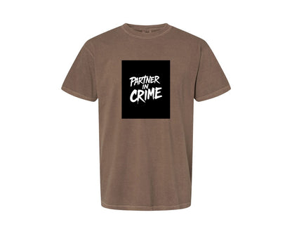 brand:Comfort Colors|color:Espresso|Partner In Crime T Shirt Design Graphic T-Shirt