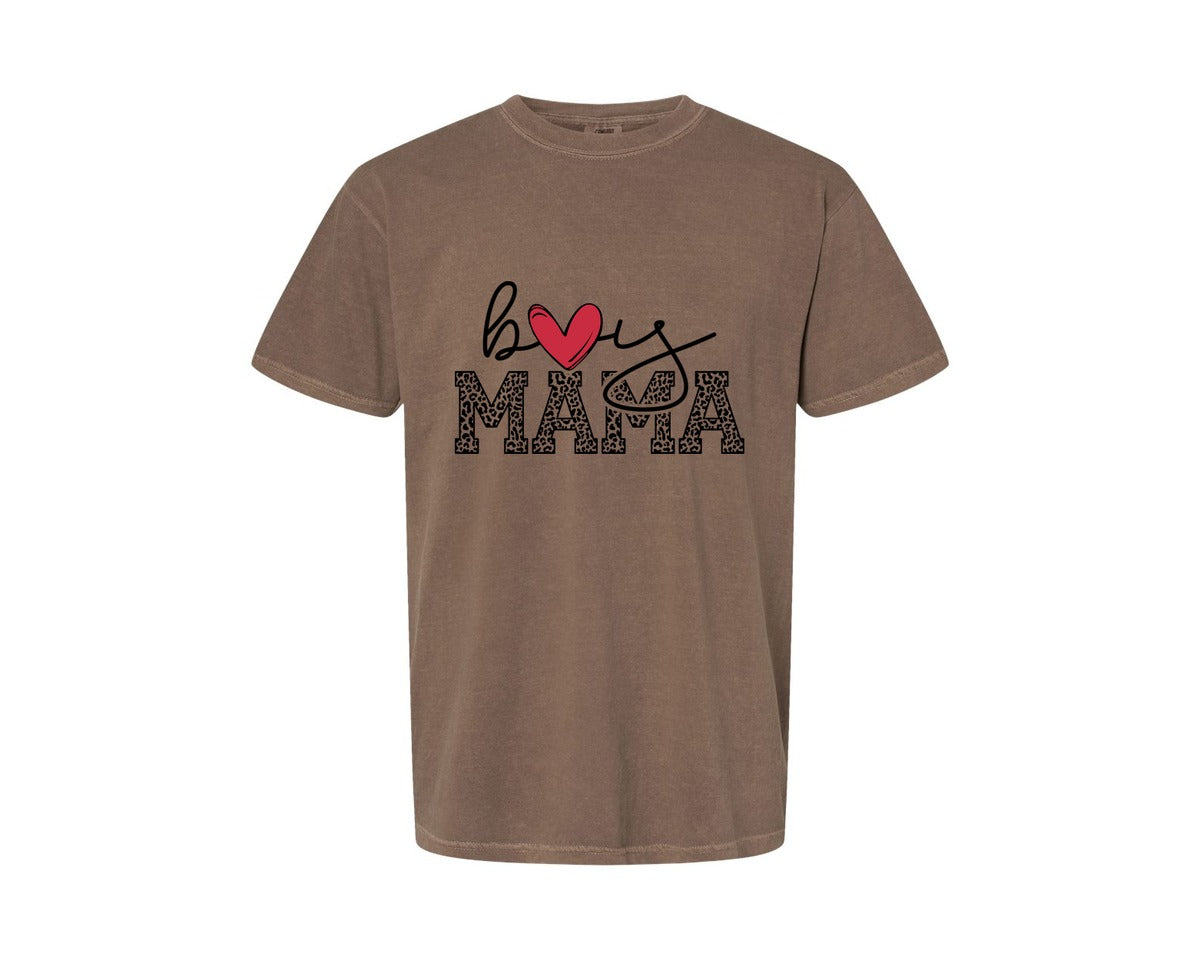 brand:Comfort Colors|color:Espresso|Boy Mama Mama Boy 2 Graphic T-Shirt