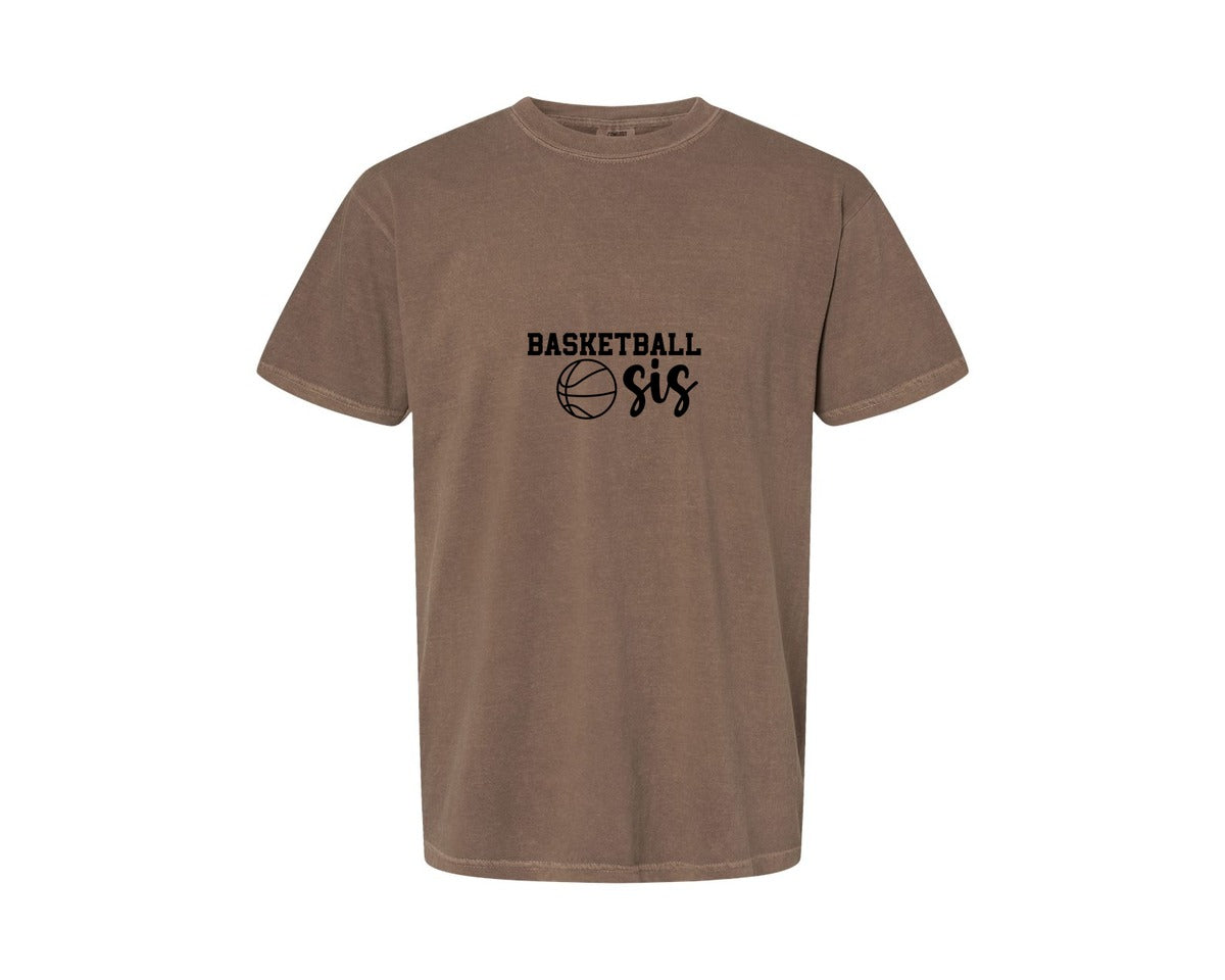 brand:Comfort Colors|color:Espresso|Basketball Sis 2 Graphic T-Shirt