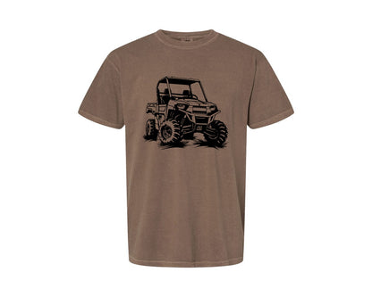 brand:Comfort Colors|color:Espresso|Atv Atv Riding Graphic T-Shirt
