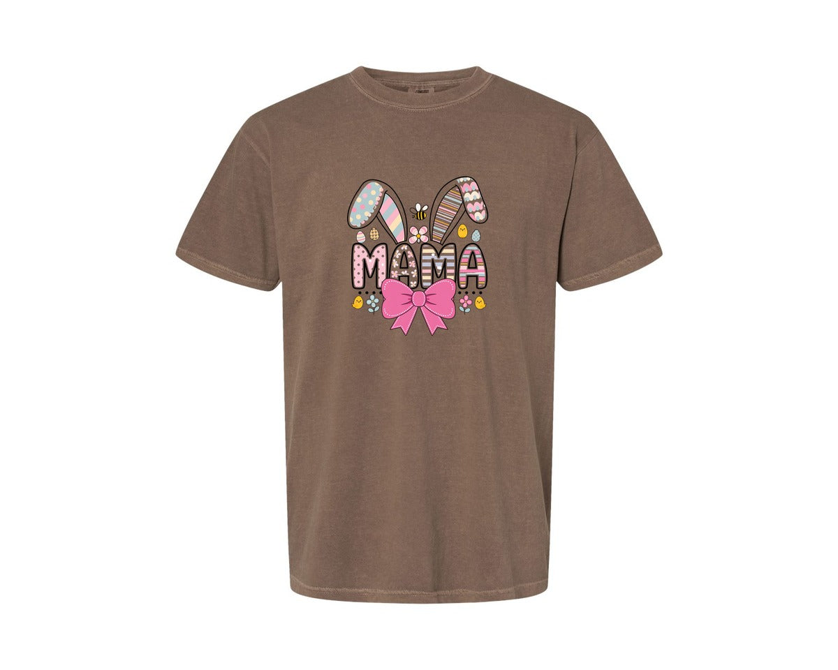 brand:Comfort Colors|color:Espresso|Easter Mama T Shirt Design Graphic T-Shirt