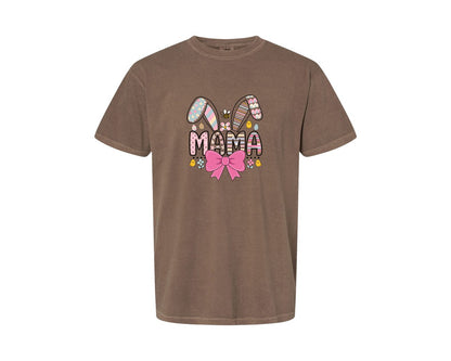 brand:Comfort Colors|color:Espresso|Easter Mama T Shirt Design Graphic T-Shirt