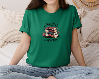 brand:Bella Canvas|color:Evergreen|Reading Book 8 Graphic T-Shirt