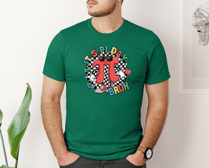 brand:Bella Canvas|color:Evergreen|Its Pi Day Graphic T-Shirt