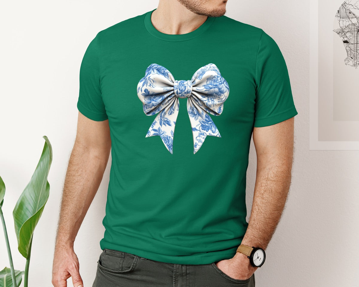 brand:Bella Canvas|color:Evergreen|Bow Bow T Shirt Design Graphic T-Shirt