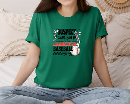 brand:Bella Canvas|color:Evergreen|Baseball Bow Mom Quote Retro Distressed Graphic T-Shirt