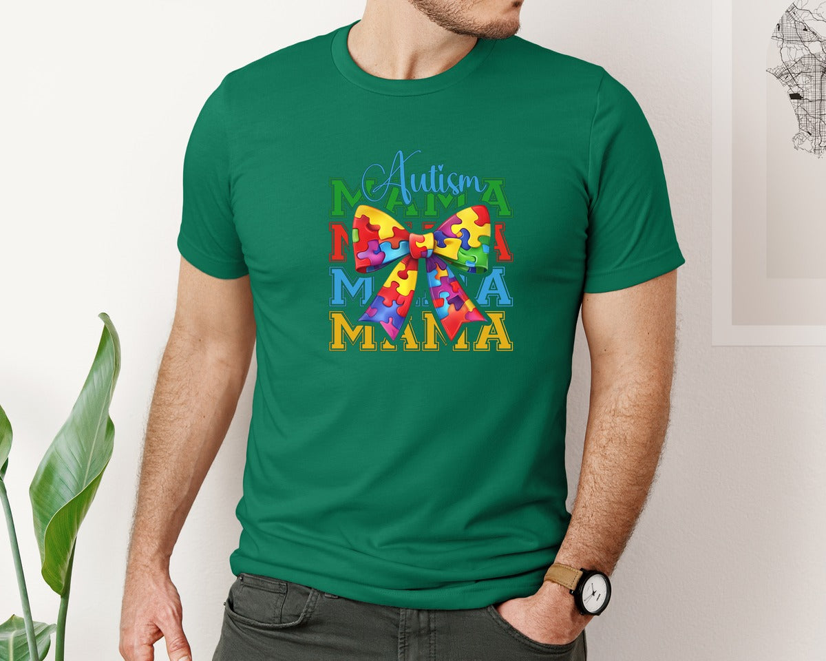 brand:Bella Canvas|color:Evergreen|Autism Awareness Autism Graphic T-Shirt