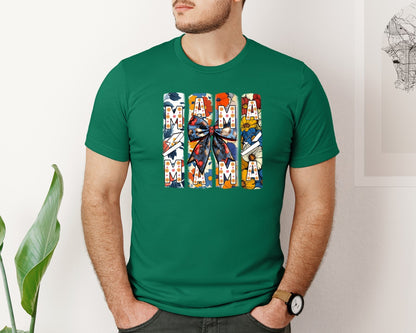 brand:Bella Canvas|color:Evergreen|Floral Mama Coquette Bow Mothers Day 3 Graphic T-Shirt