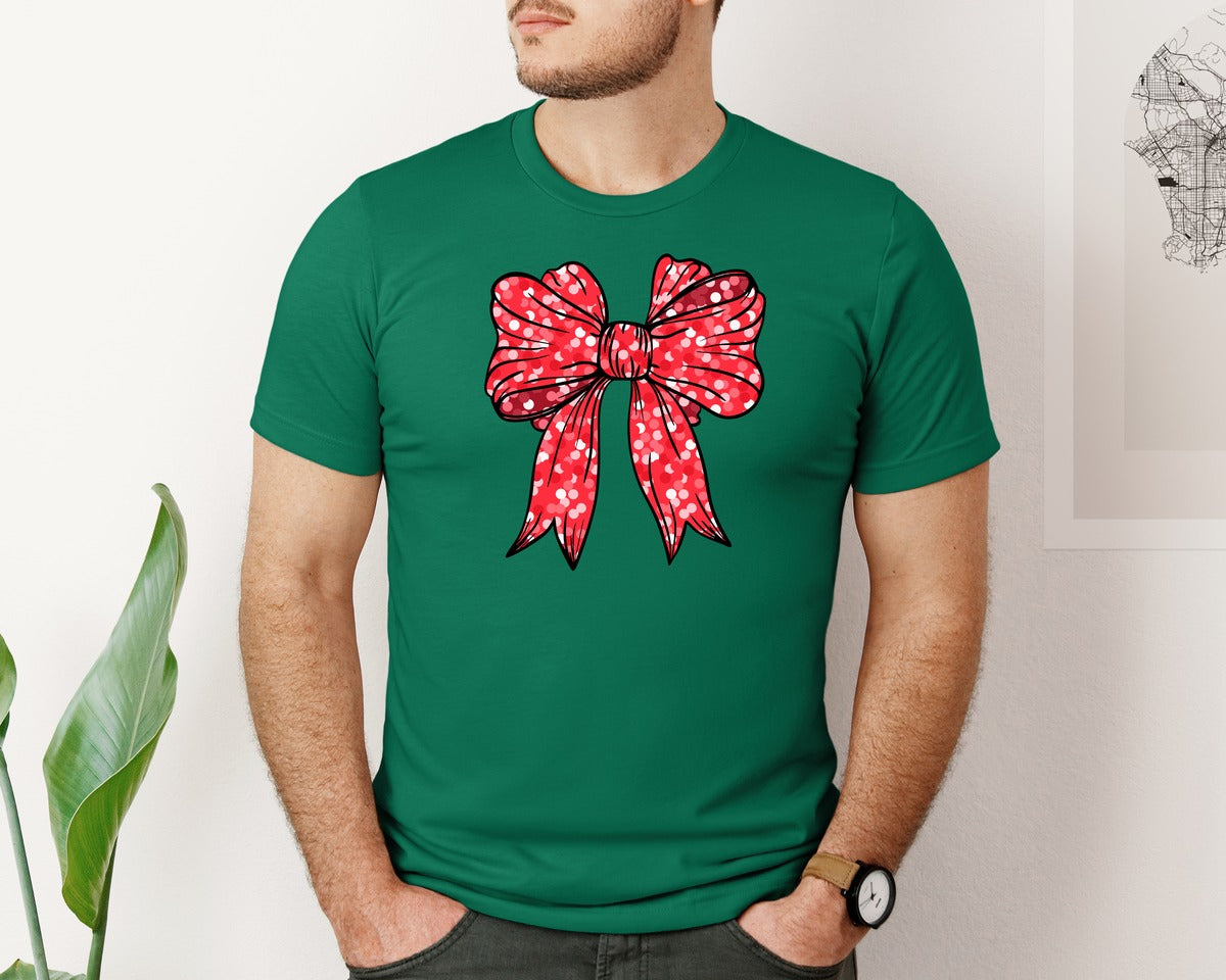 brand:Bella Canvas|color:Evergreen|Coquette Bows T Shirt Graphic T-Shirt