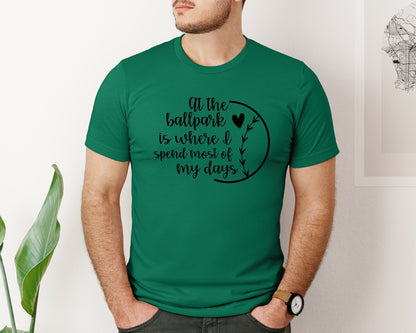 brand:Bella Canvas|color:Evergreen|Baseball Mom Softball Mom 2 Graphic T-Shirt