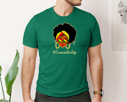 brand:Bella Canvas|color:Evergreen|Counselor Life Career T Shirt Graphic T-Shirt