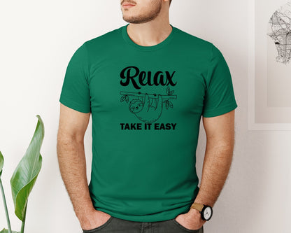 brand:Bella Canvas|color:Evergreen|Relax Take It Easy T Shirt Graphic T-Shirt