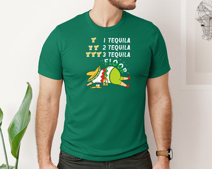 brand:Bella Canvas|color:Evergreen|Tequila Cinco De Mayo T Shirt Graphic T-Shirt