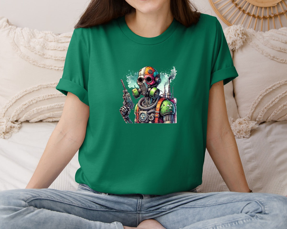 brand:Bella Canvas|color:Evergreen|Robot Sublimationsticker Graphic T-Shirt