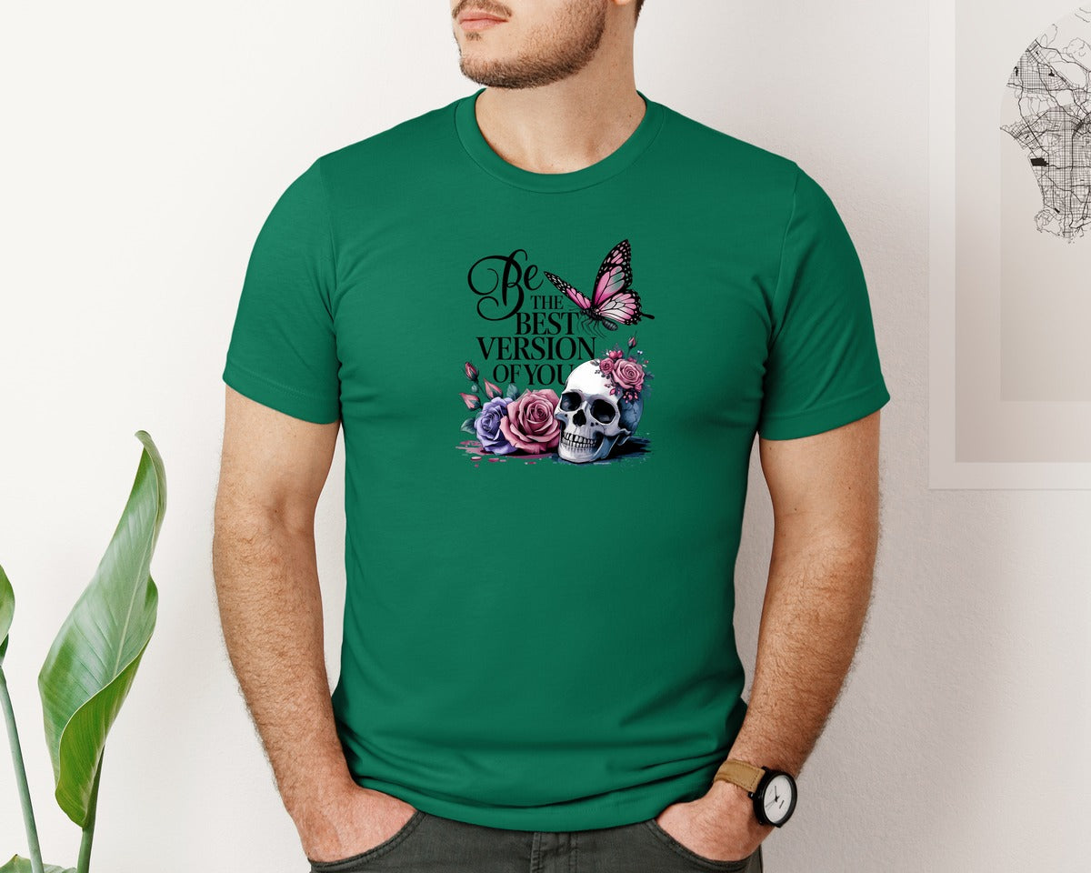 brand:Bella Canvas|color:Evergreen|Be The Best Version Of You Self Love 2 Graphic T-Shirt