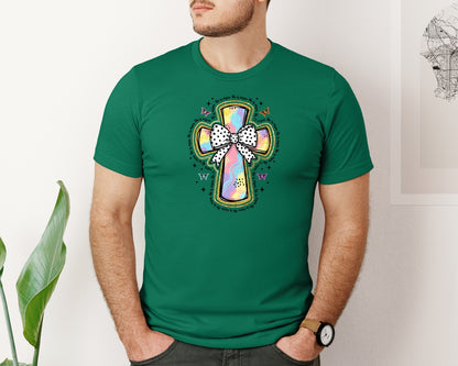brand:Bella Canvas|color:Evergreen|Christian Easte Coquette Graphic T-Shirt