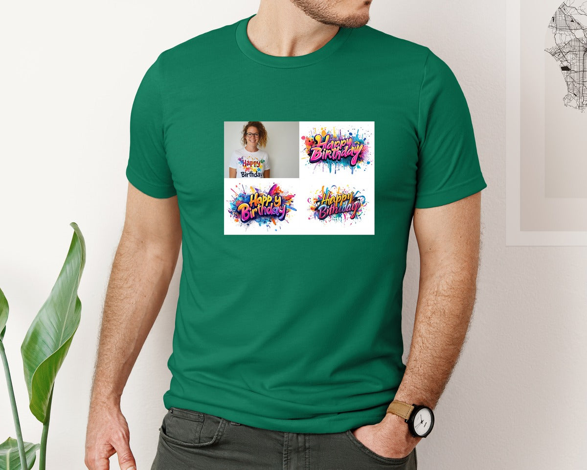brand:Bella Canvas|color:Evergreen|Happy Birthday T Shirt Design 69 Graphic T-Shirt