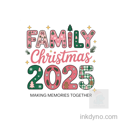 Family Christmas 2025 PNG