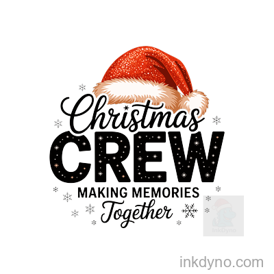 Festive Christmas Crew Santa Hat