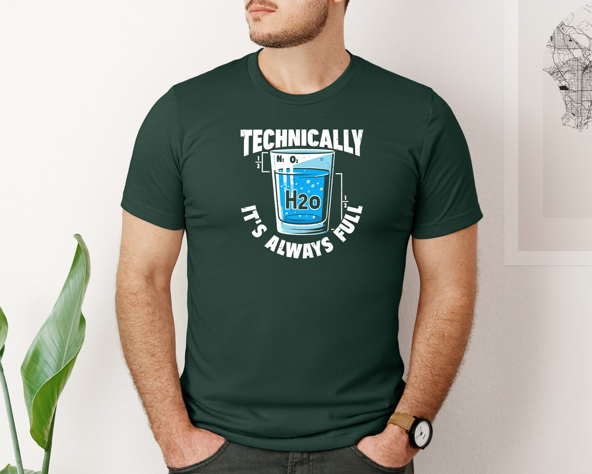 brand:Bella Canvas|color:Forest Green|Science Humor T Shirt Graphic T-Shirt
