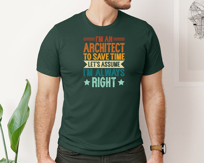 brand:Bella Canvas|color:Forest Green|Architect Architecture T Shirt Design 131 Graphic T-Shirt
