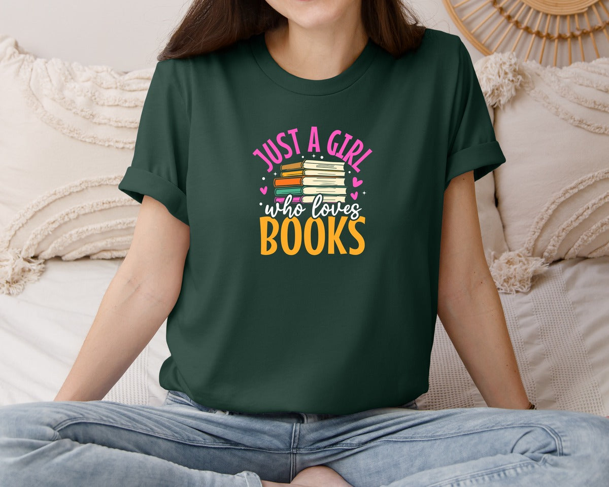 brand:Bella Canvas|color:Forest Green|Reading T Shirt Design 6 Graphic T-Shirt