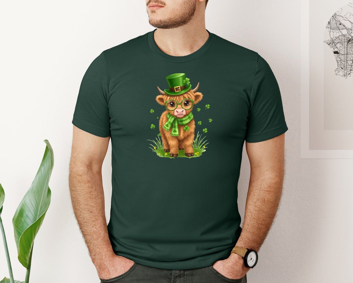 brand:Bella Canvas|color:Forest Green|Happy Easter Bunnies With Basket Cu 2 Graphic T-Shirt