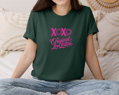 brand:Bella Canvas|color:Forest Green|Christian Love Religious Valentine Graphic T-Shirt