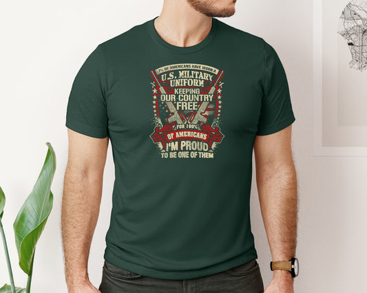 U S Military Uniform Veteran T Shirt De Graphic T-Shirt
