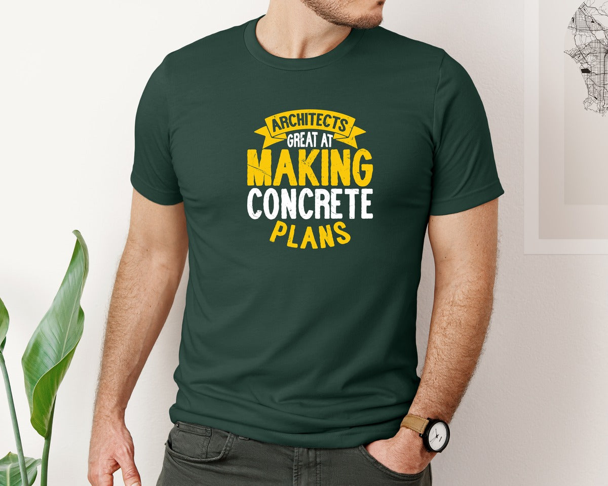 brand:Bella Canvas|color:Forest Green|Architect Architecture T Shirt Design 68 Graphic T-Shirt