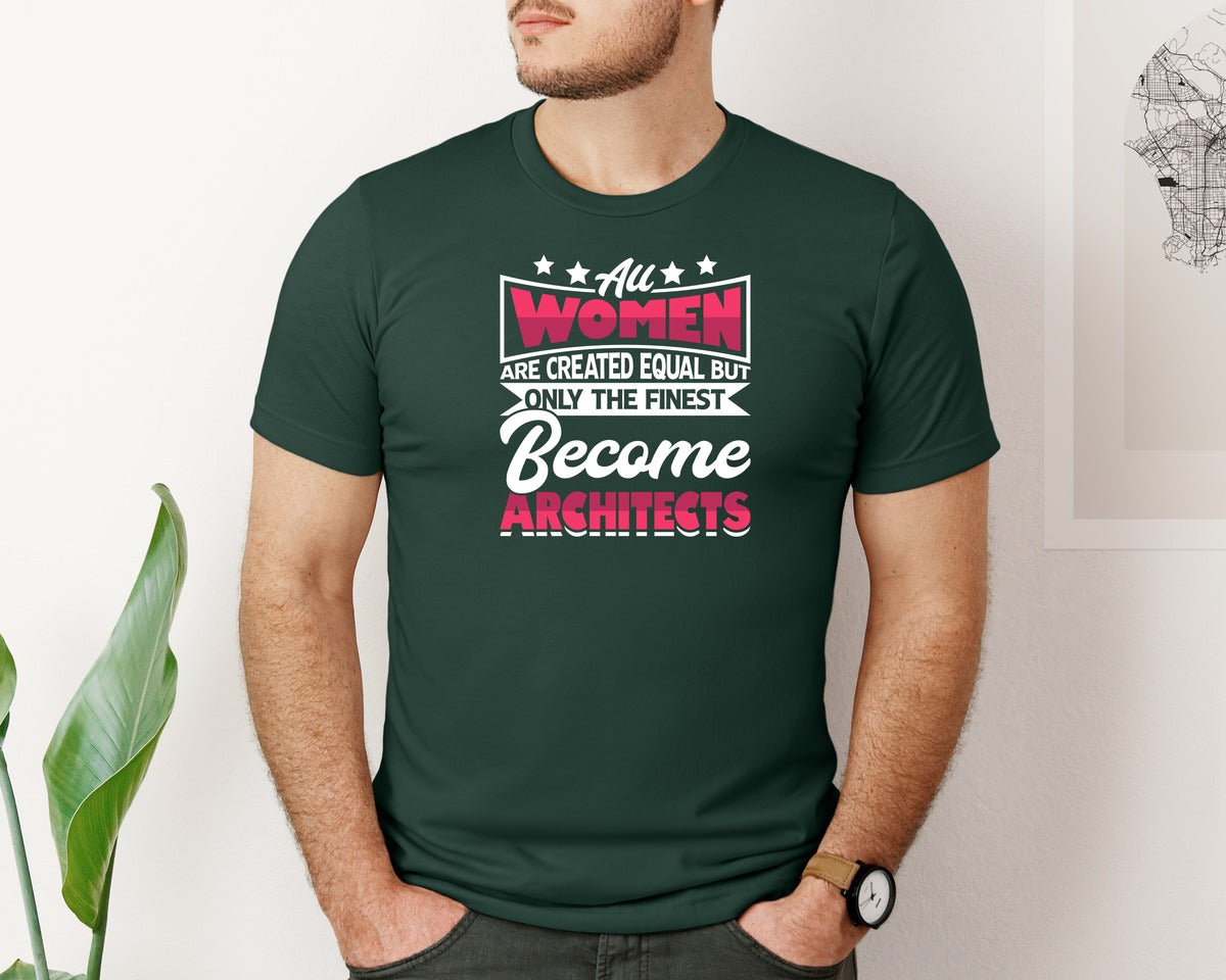 brand:Bella Canvas|color:Forest Green|Architect Architecture T Shirt Design 161 Graphic T-Shirt