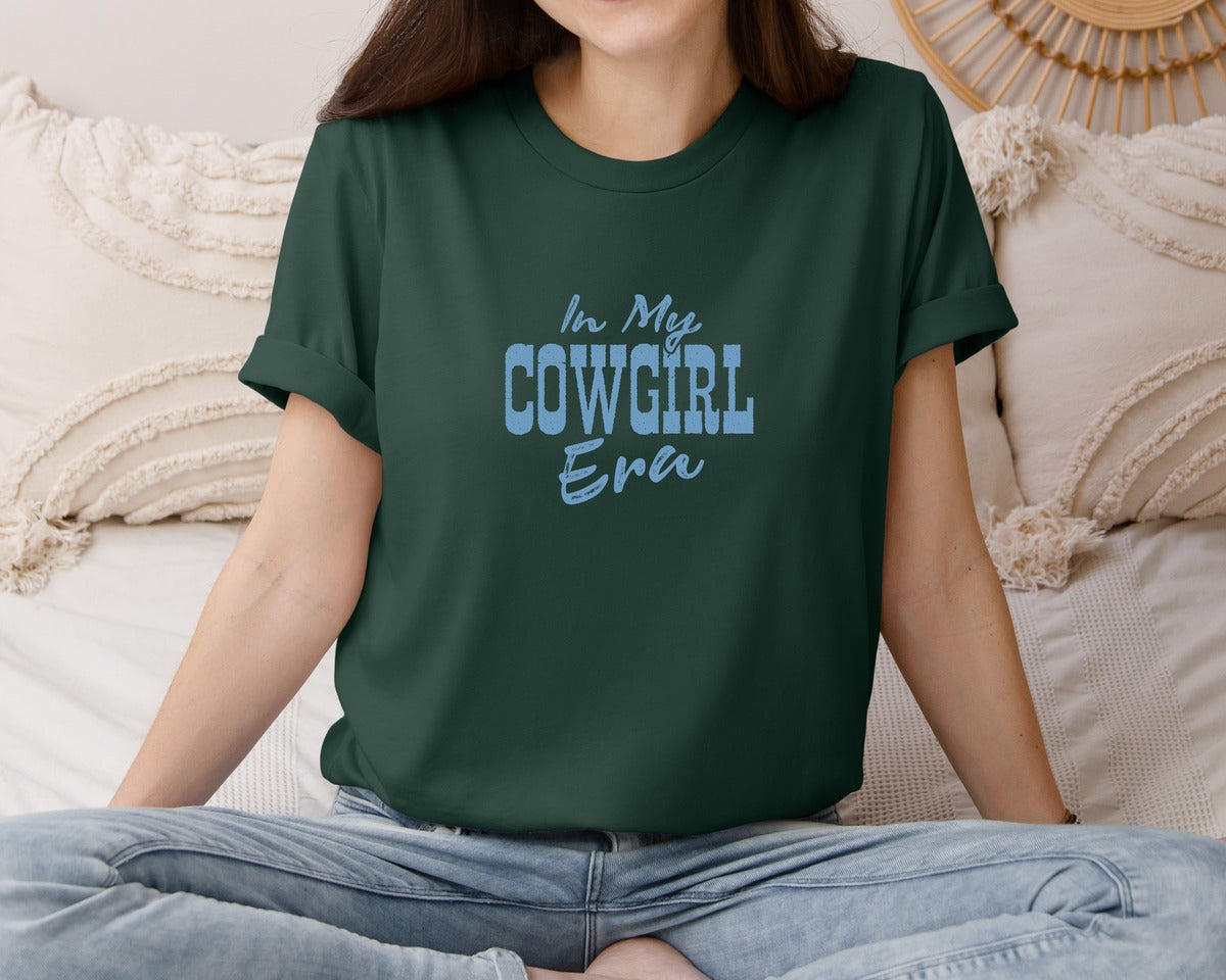 brand:Bella Canvas|color:Forest Green|Western Cowgirl 7 Graphic T-Shirt