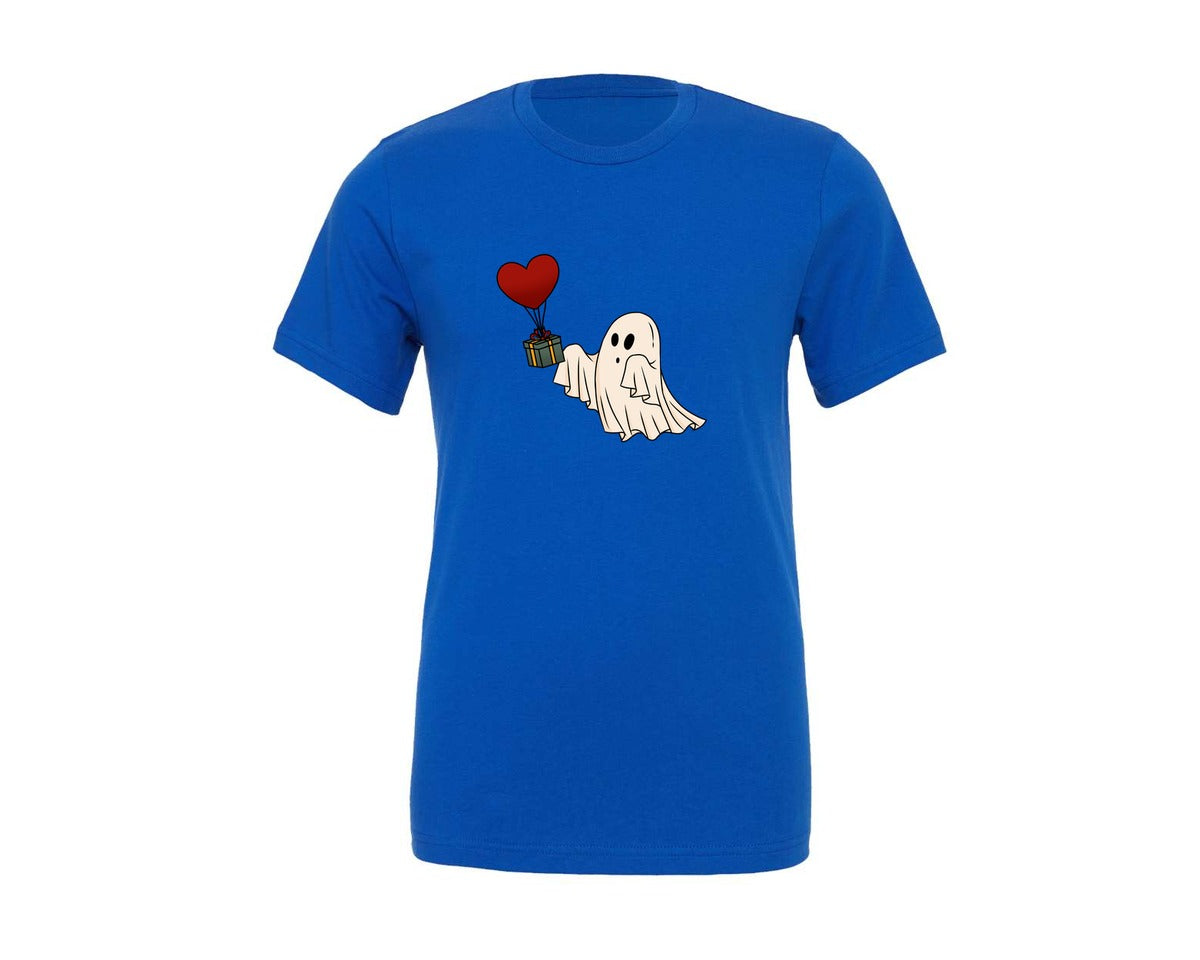 brand:Generic|color:True Royal Blue|valentines-day-retro-ghosts-graphic-t-shirt