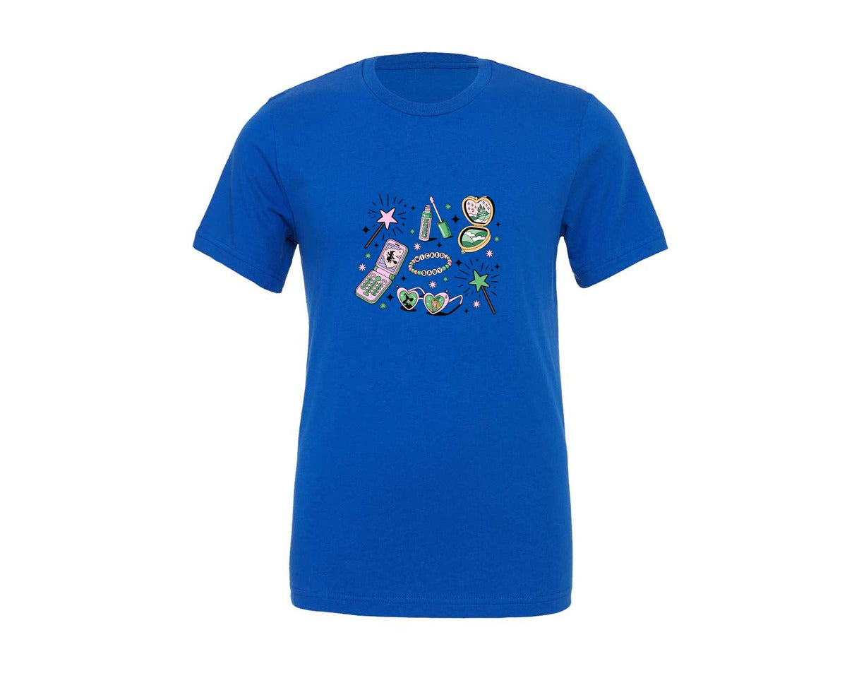 brand:Generic|color:True Royal Blue|coquette-wicked-vibes-graphic-t-shirt