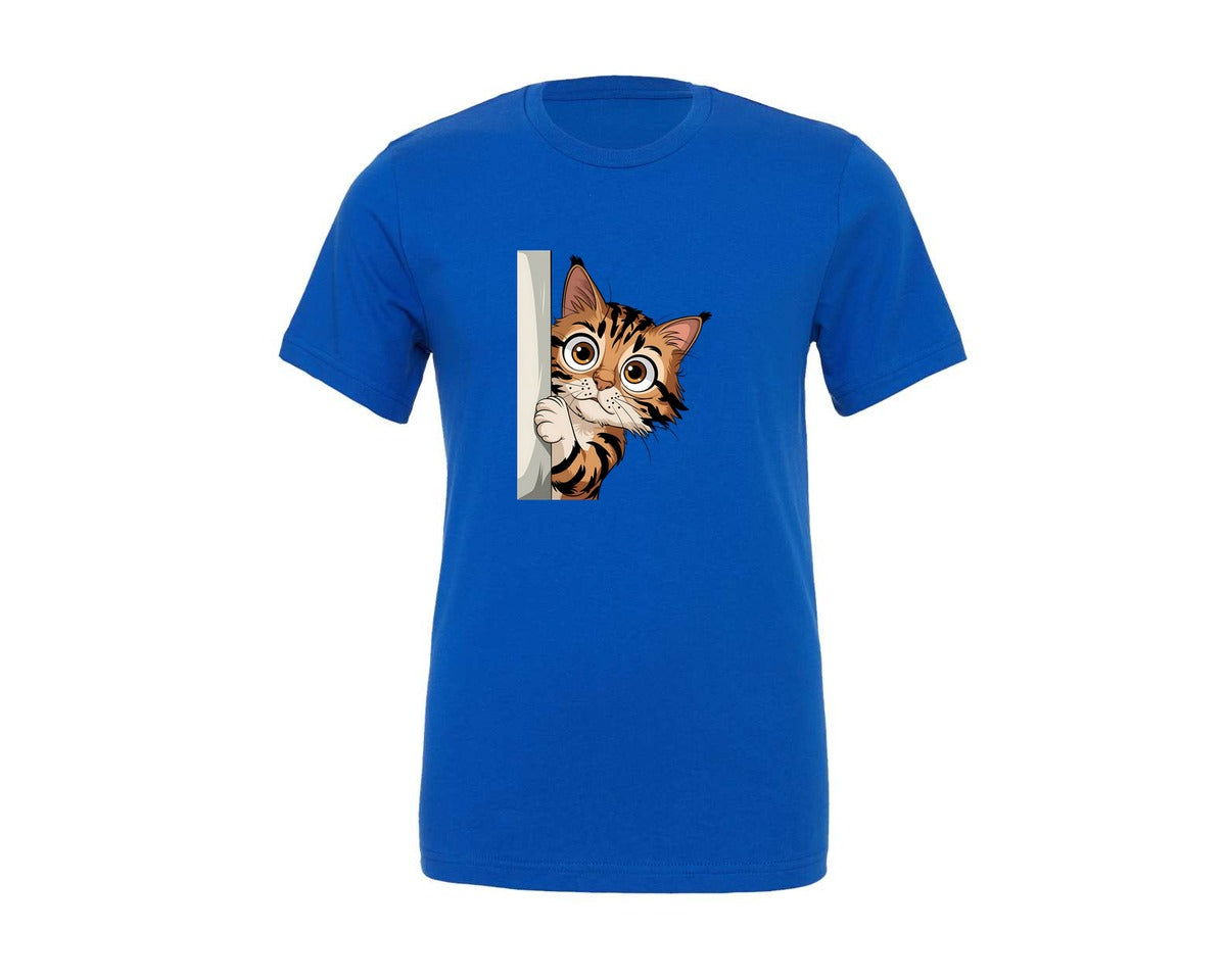 brand:Generic|color:True Royal Blue|funny-sarcastic-sassy-cat-graphic-t-shirt