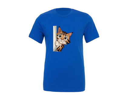 brand:Generic|color:True Royal Blue|funny-sarcastic-sassy-cat-graphic-t-shirt
