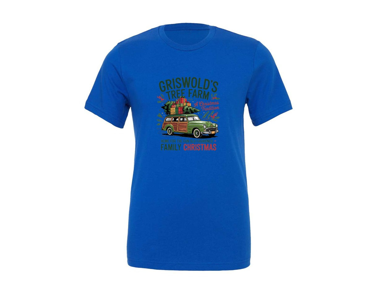 brand:Generic|color:True Royal Blue|christmas-movie-retro-christmas-2-graphic-t-shirt