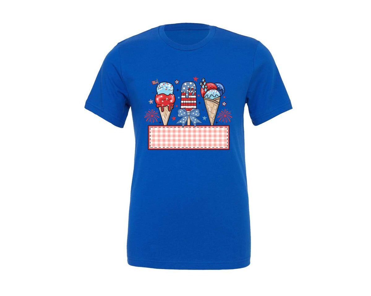 brand:Generic|color:True Royal Blue|4th-of-july-kids-kid-name-bow-graphic-t-shirt