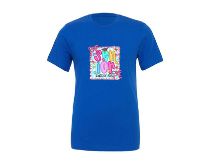 brand:Generic|color:True Royal Blue|preppy-senior-2026-senior-coquette-graphic-t-shirt