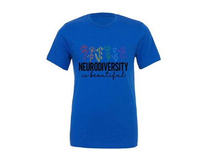 brand:Generic|color:True Royal Blue|neurodiversity-is-beautiful-autism-4-graphic-t-shirt