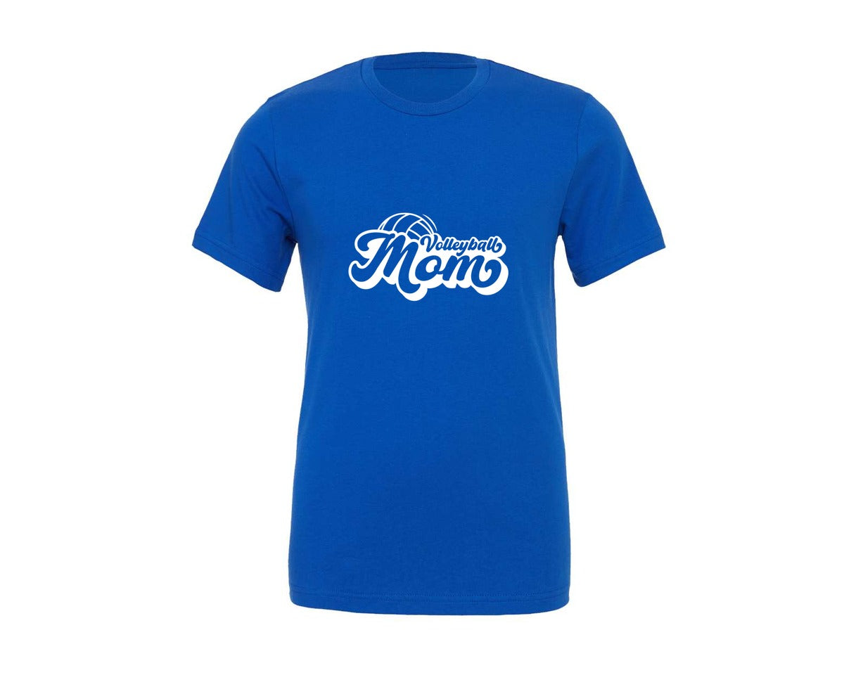brand:Generic|color:True Royal Blue|volleyball-mom-31-graphic-t-shirt