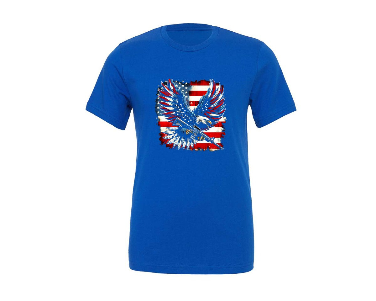 brand:Generic|color:True Royal Blue|eagle-usa-flag-patriotic-4th-of-july-6-graphic-t-shirt